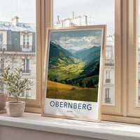 Obernberg Poster - Austria Travel Art - Mountain Valley Village Home Decor