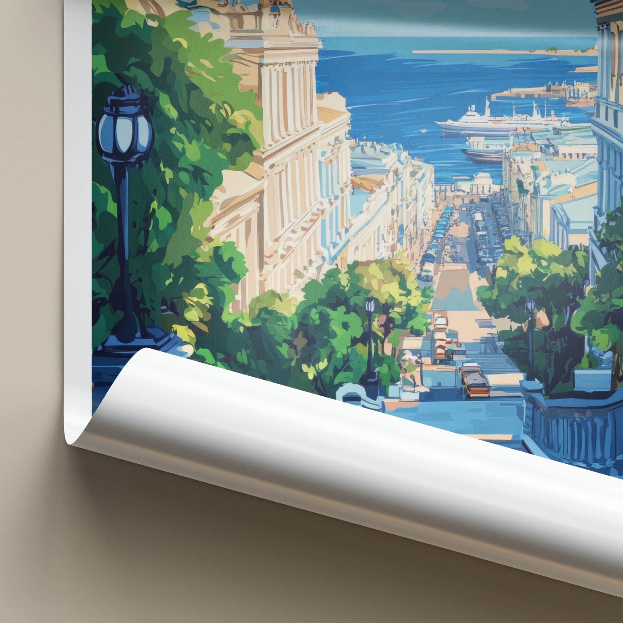 Odessa Poster - Ukraine Travel Art - Historic City Seascape Home Decor