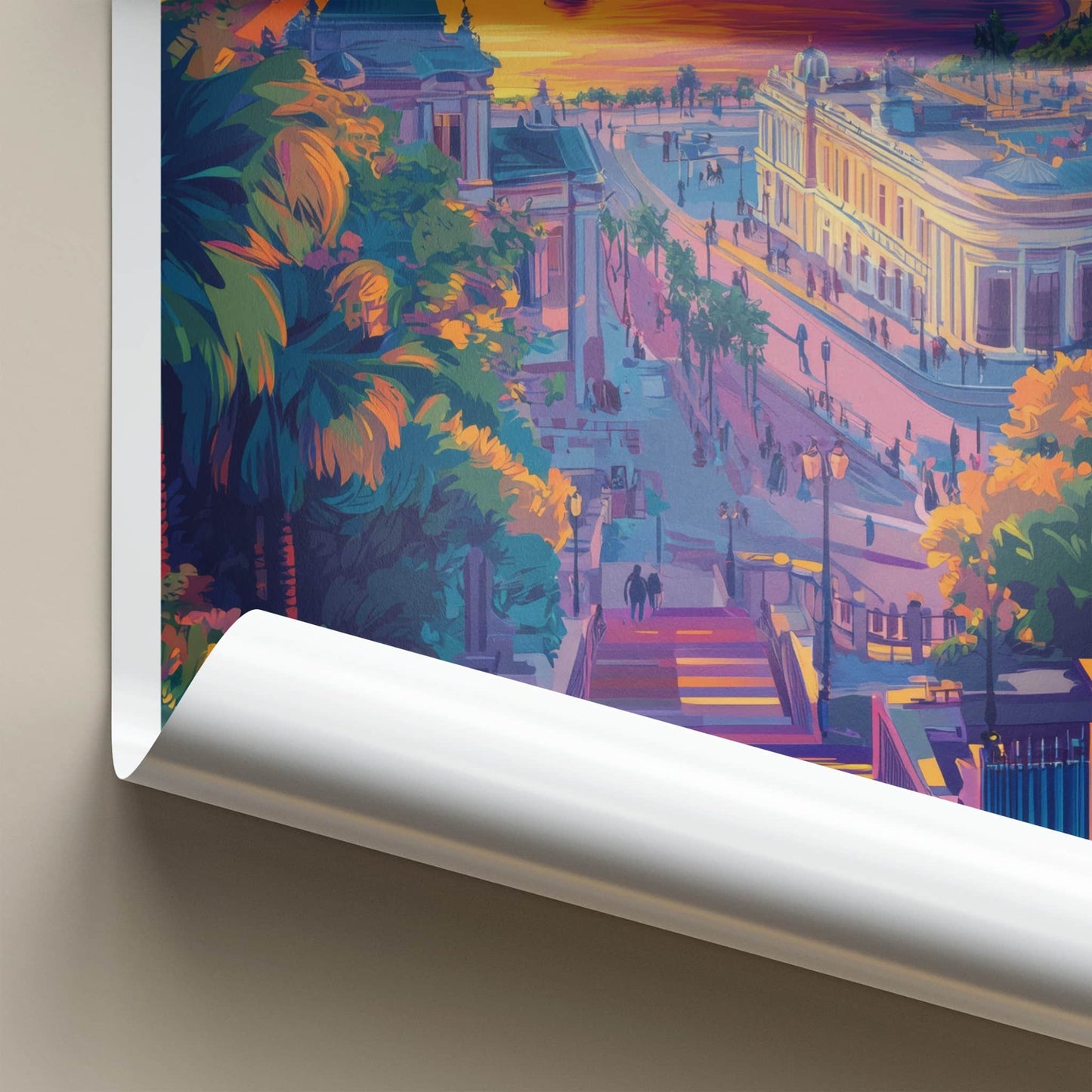 Odessa Poster - Ukraine Travel Art - Vibrant City Sunset Home Decor