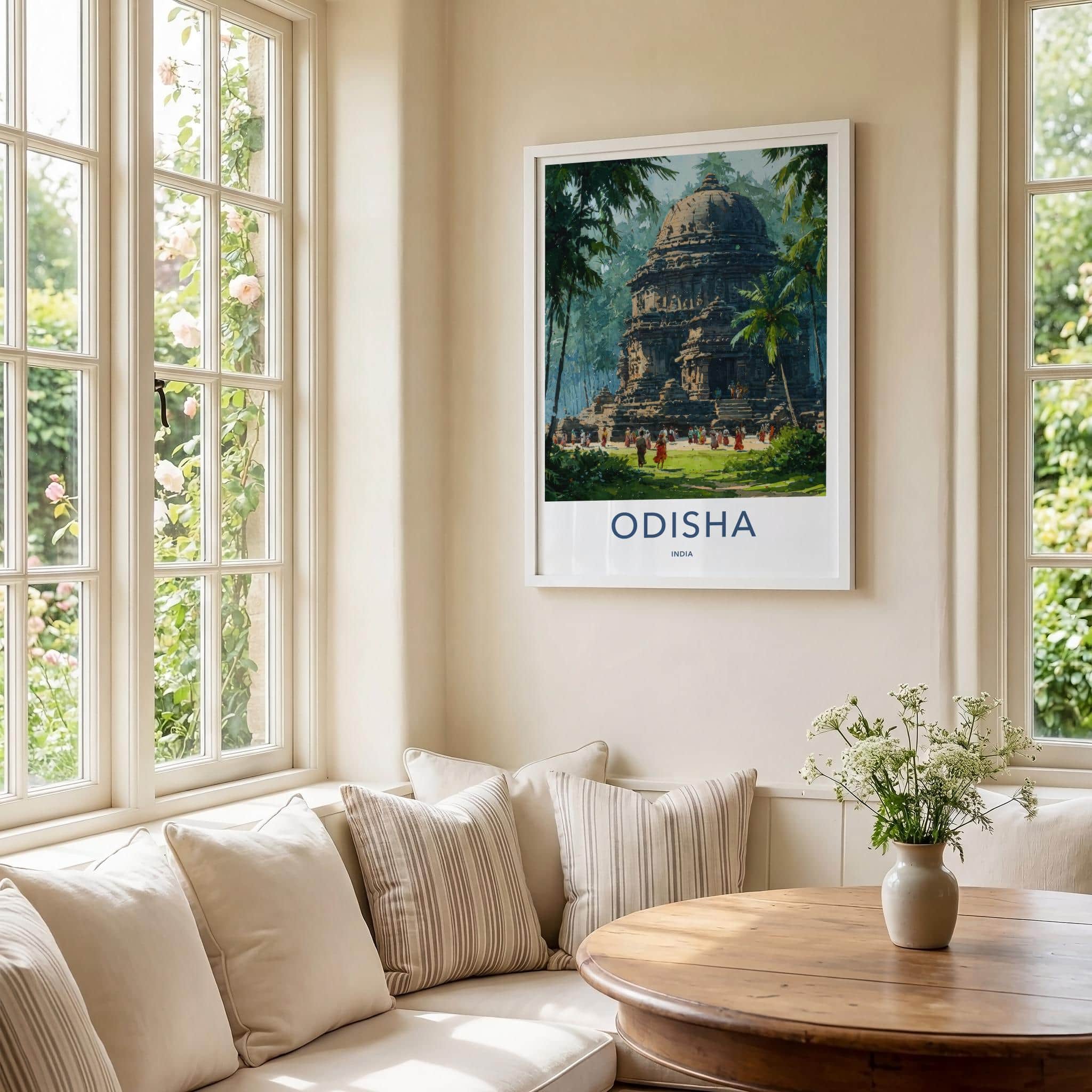 Odisha Poster - India Wall Art - Odisha Temple Grounds Home Decor