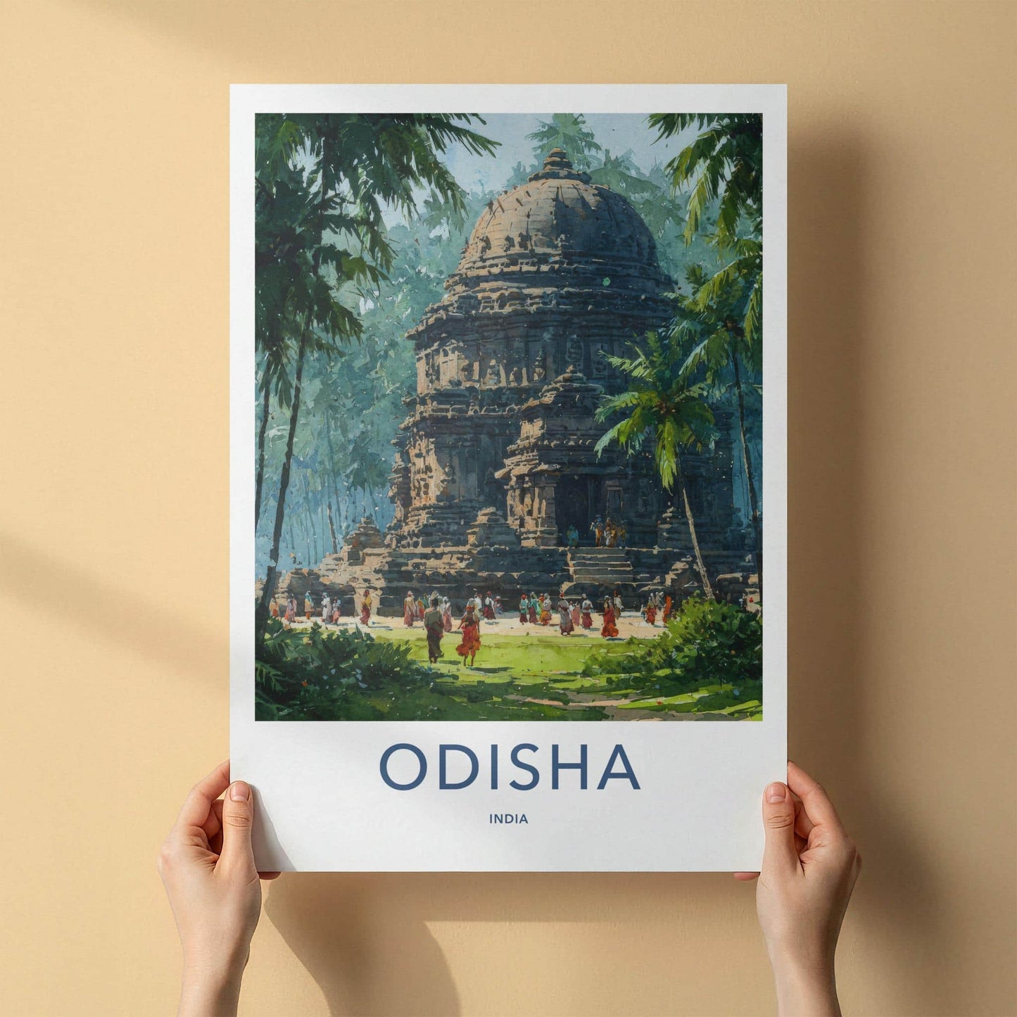 Odisha Poster - India Wall Art - Odisha Temple Grounds Home Decor