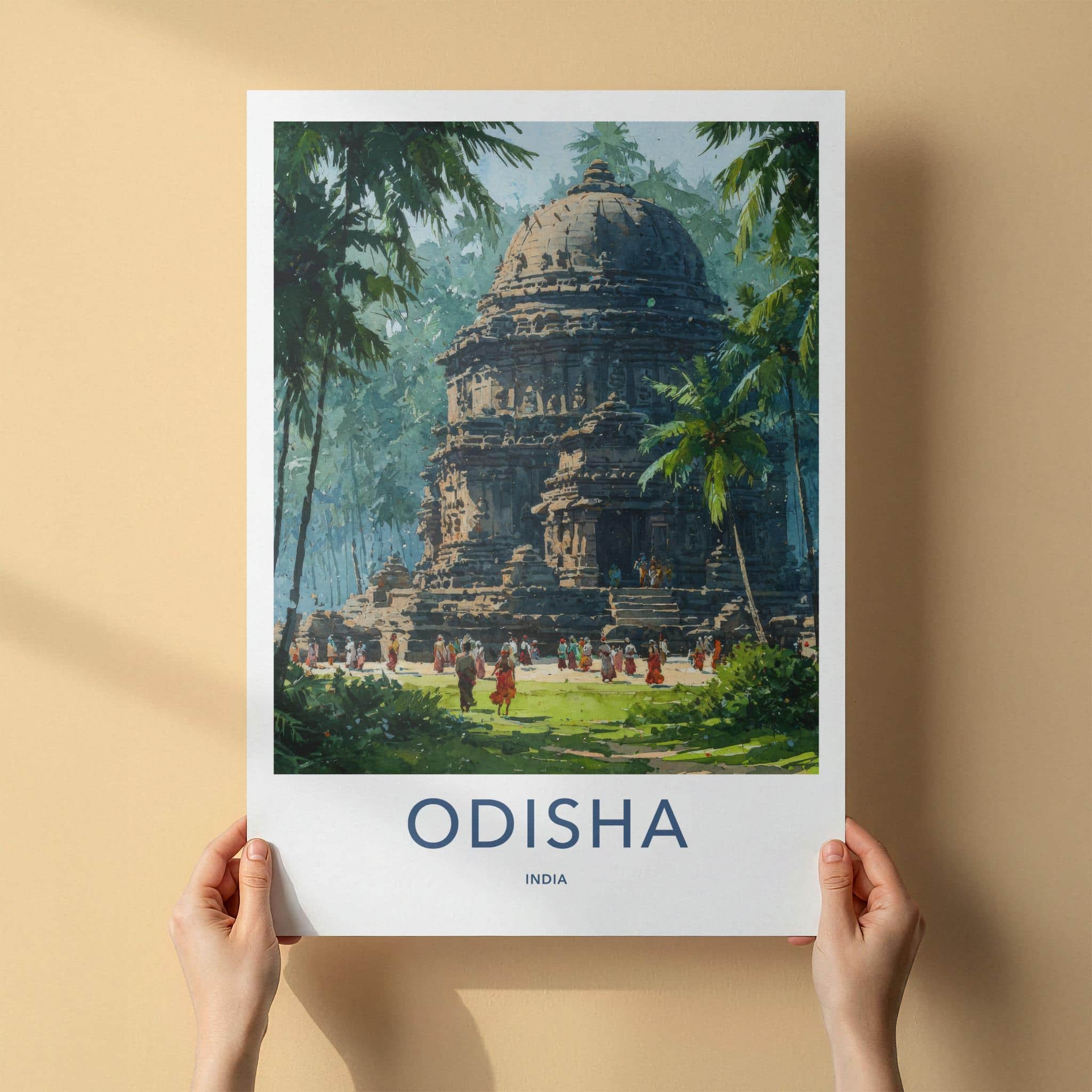 Odisha Poster - India Wall Art - Odisha Temple Grounds Home Decor