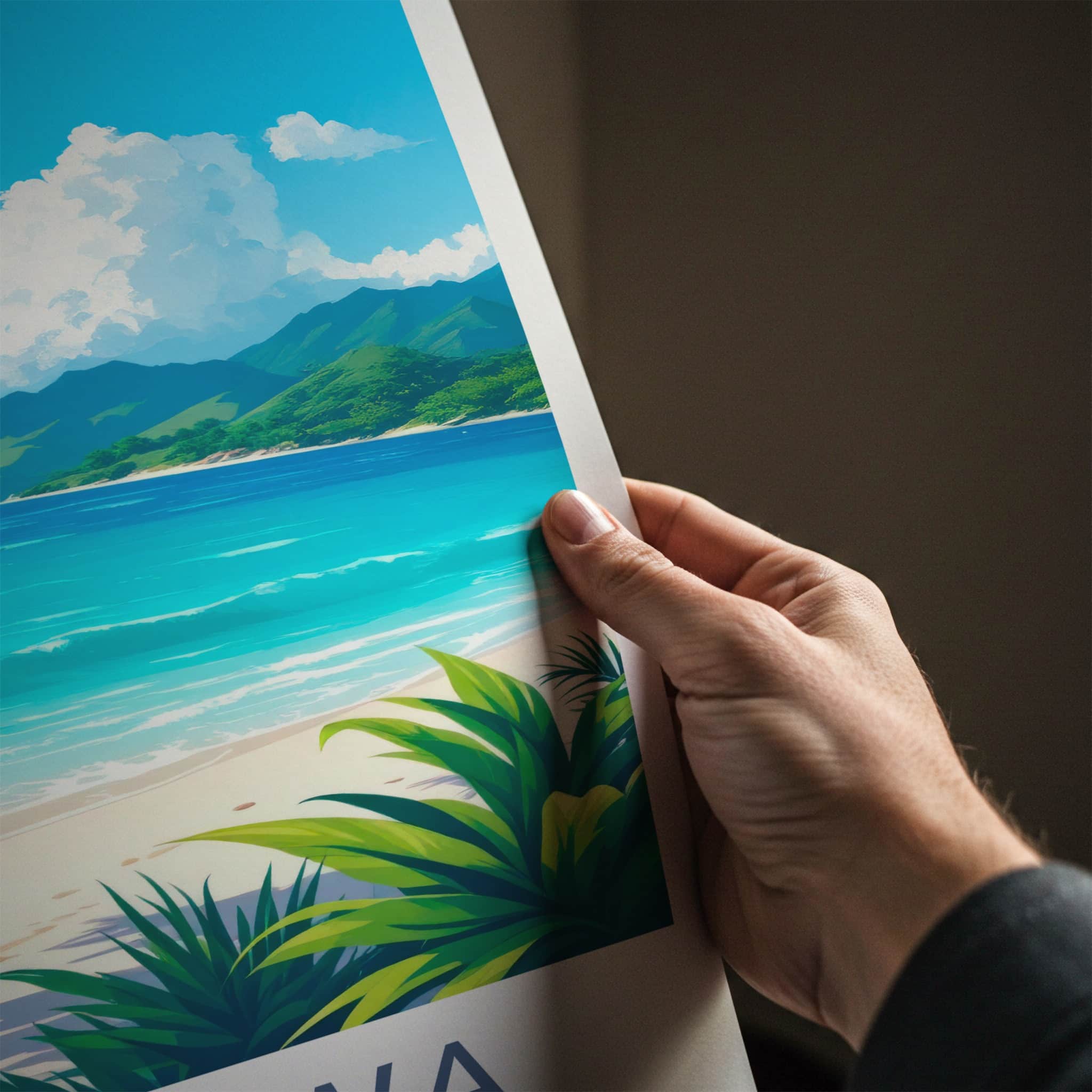 Okinawa Poster - Japan Travel Art - Tropical Beach Ocean Home Decor