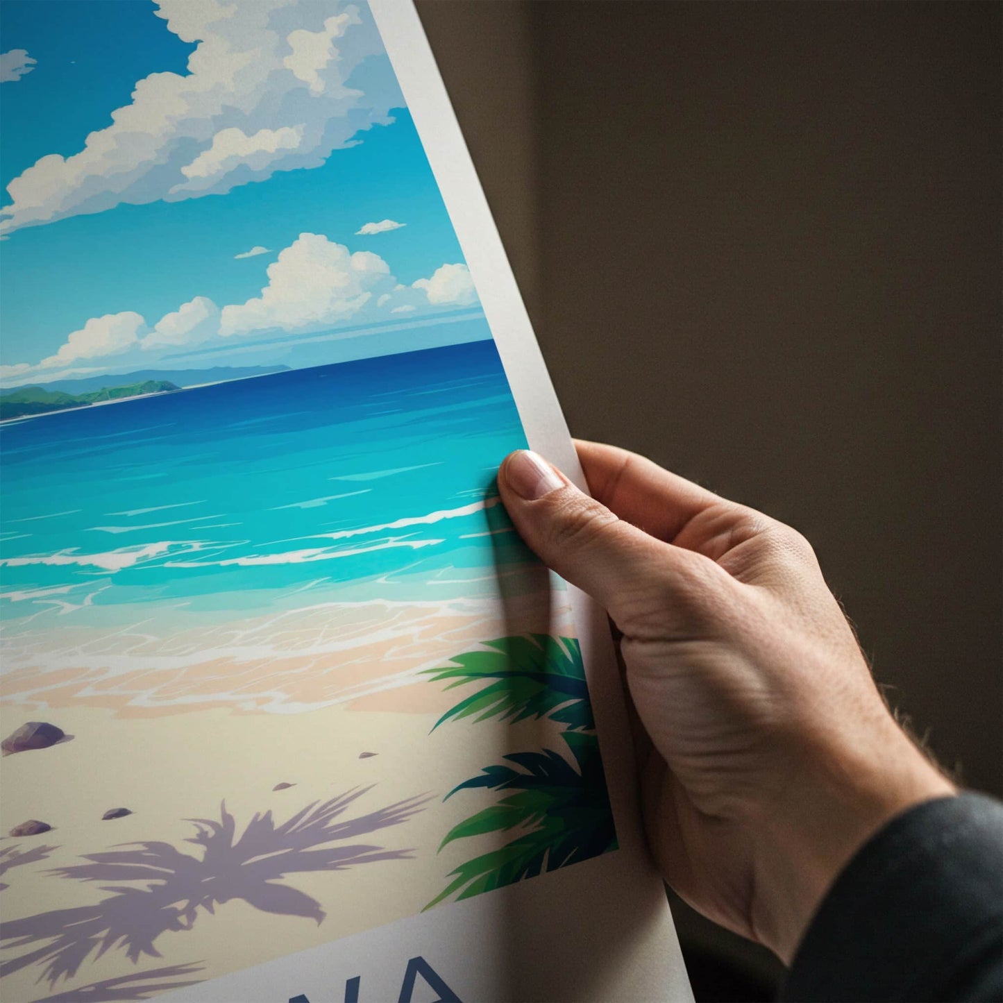 Okinawa Poster - Japan Travel Art - Tropical Beach Palms Home Decor