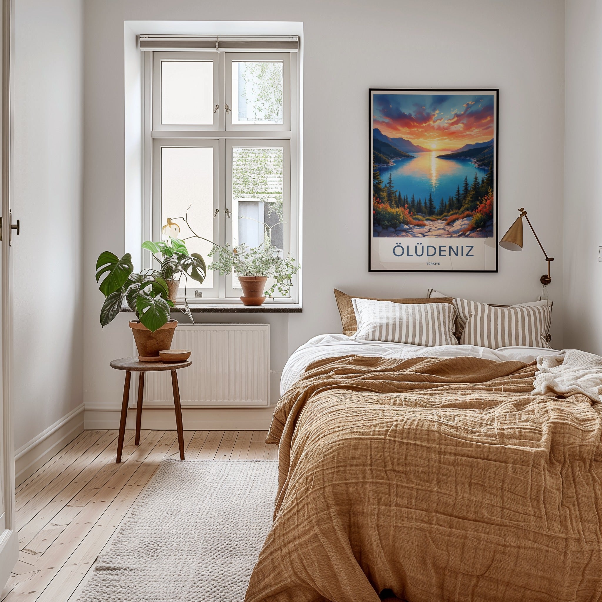 Oludeniz Poster - Turkey Travel Art - Bay Sunset Landscape Home Decor