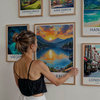 Oludeniz Poster - Turkey Travel Art - Golden Sunset Waters Home Decor