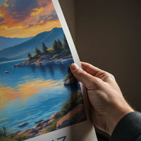 Oludeniz Poster - Turkey Travel Art - Golden Sunset Waters Home Decor