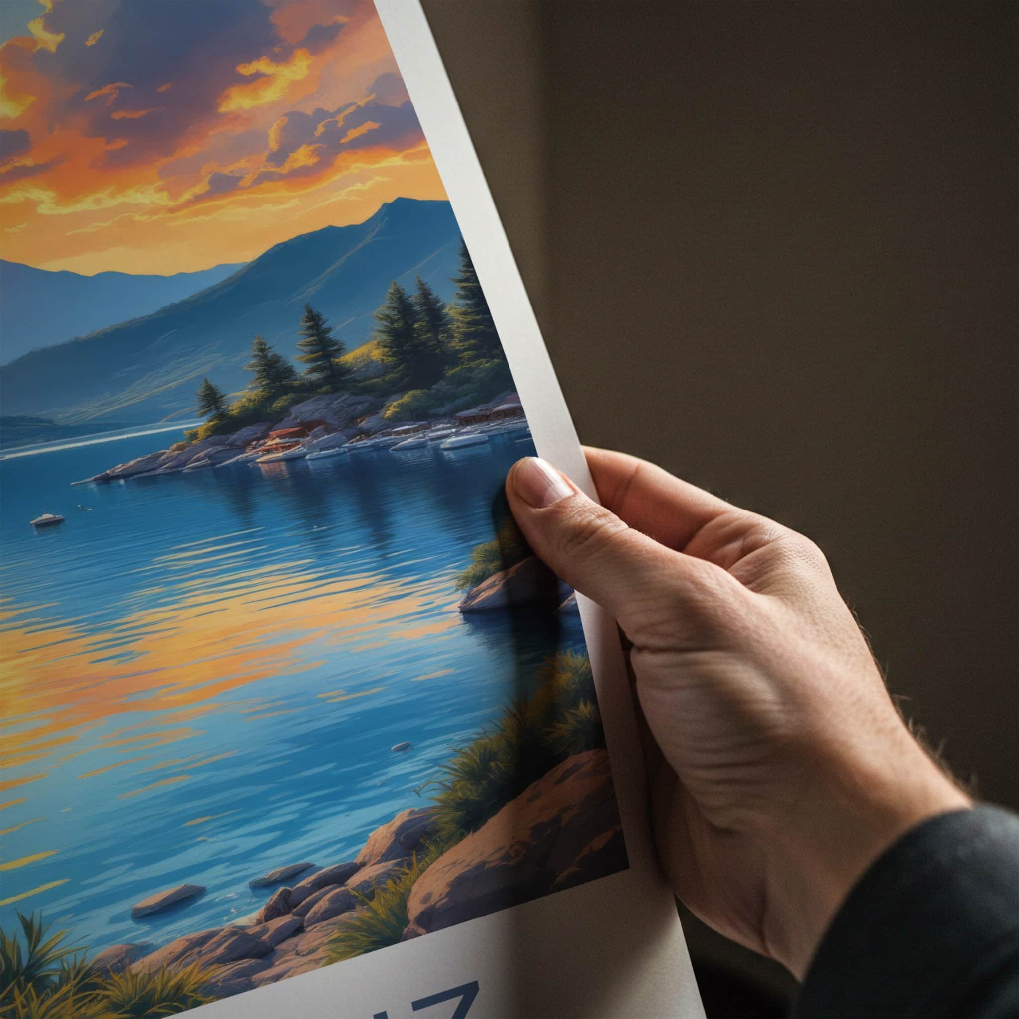 Oludeniz Poster - Turkey Travel Art - Golden Sunset Waters Home Decor