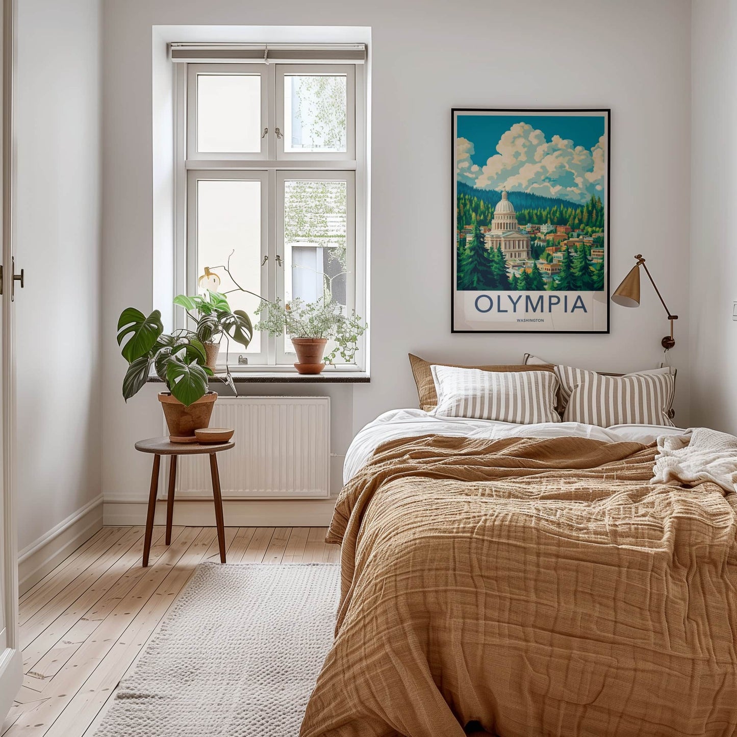 Olympia Poster - Washington Wall Art - Capitol Forest City Home Decor