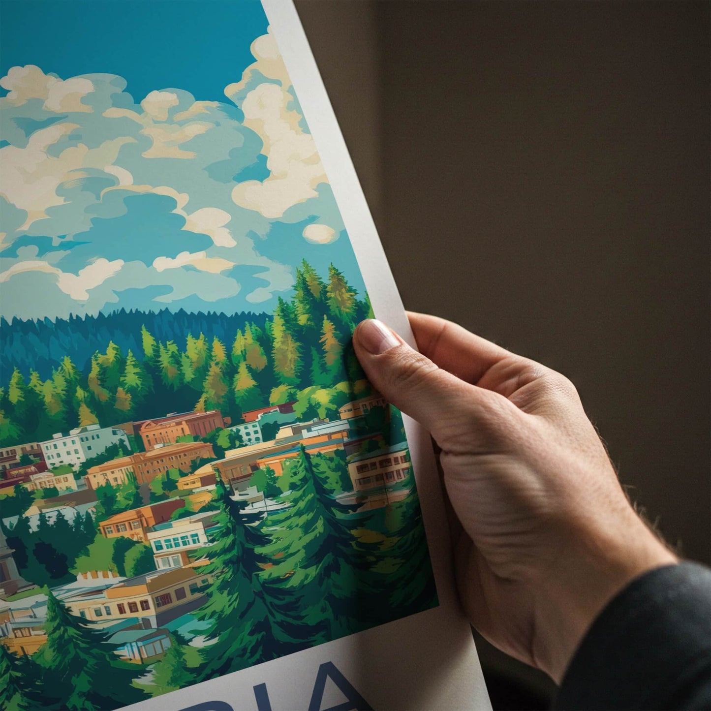 Olympia Poster - Washington Wall Art - Capitol Forest City Home Decor