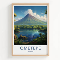 Ometepe Poster - Volcano Landscape Print