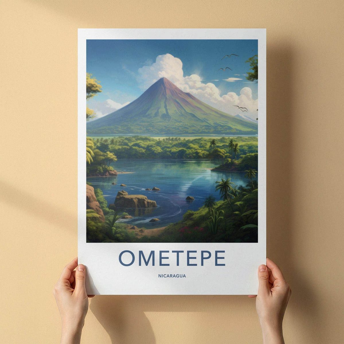 Ometepe Poster - Volcano Landscape Print