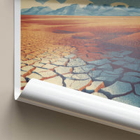 Oodnadatta Poster - Australia Travel Art - Arid Australian Landscape Wall Decor