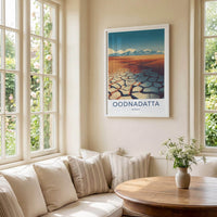 Oodnadatta Poster - Australia Travel Art - Arid Australian Landscape Wall Decor