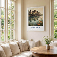 Orchha Poster - India Fine Art - Madhya Pradesh Historic Palace Waters Gift