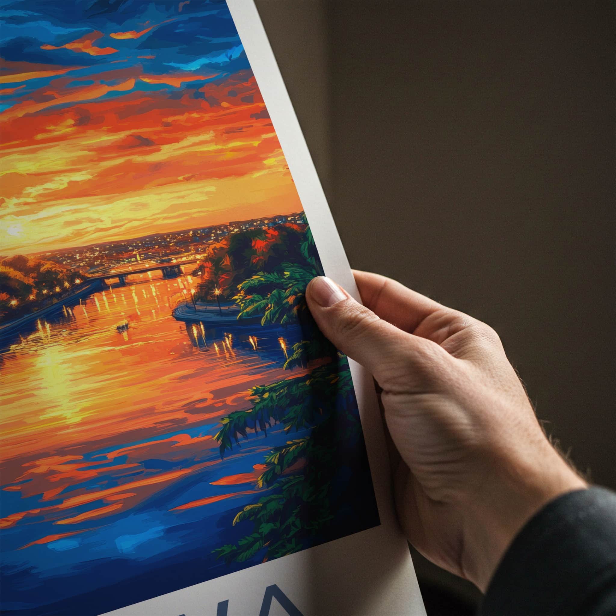 Ottawa Poster - Canada Travel Art - Vibrant City Sunset Home Decor