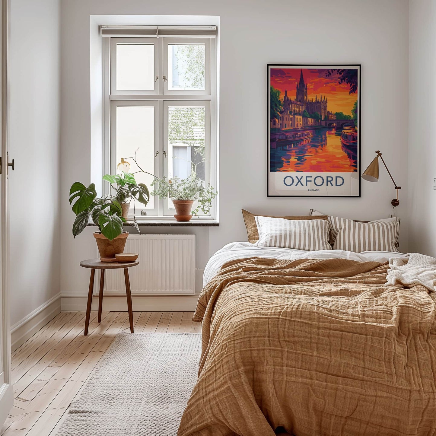 Oxford Poster - England Travel Art - Vibrant River City Wall Decor