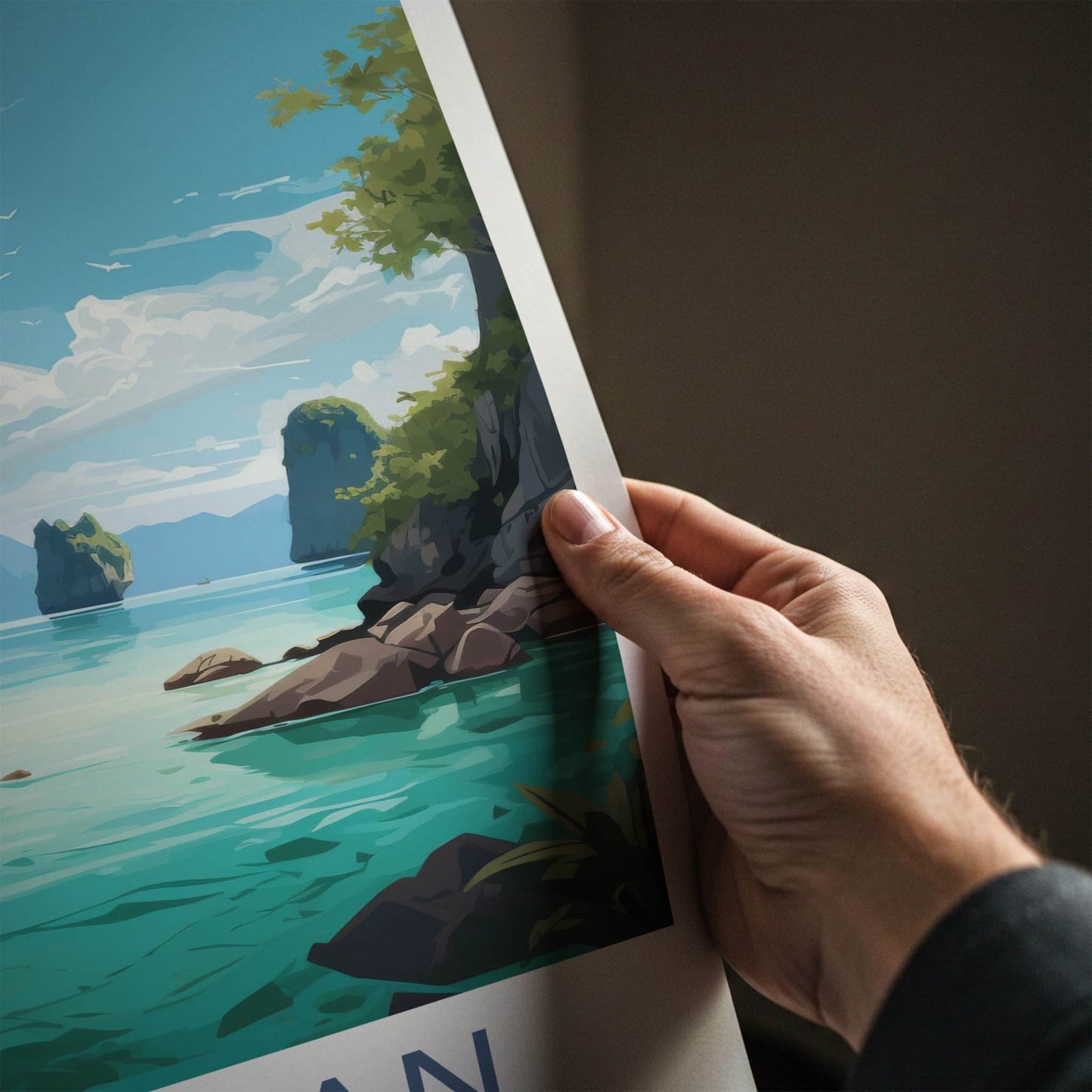 Palawan Poster - Philippines Travel Art - Tropical Island Paradise Home Decor