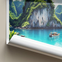 Palawan Poster - Philippines Travel Art - Tropical Karst Landscape Home Decor