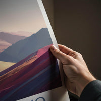 Palcoyo Poster - Peru Travel Art - Vivid Mountain Ridges Home Decor