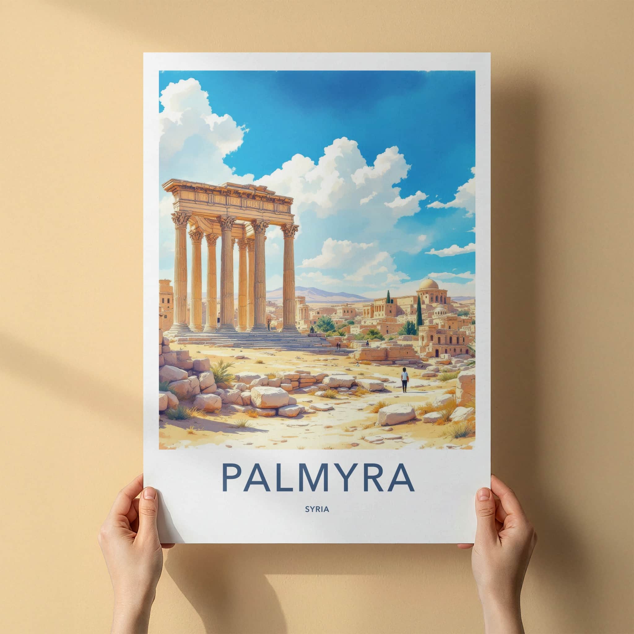 Palmyra Poster - Syria Fine Art - Historic Desert Temple Gallery Art