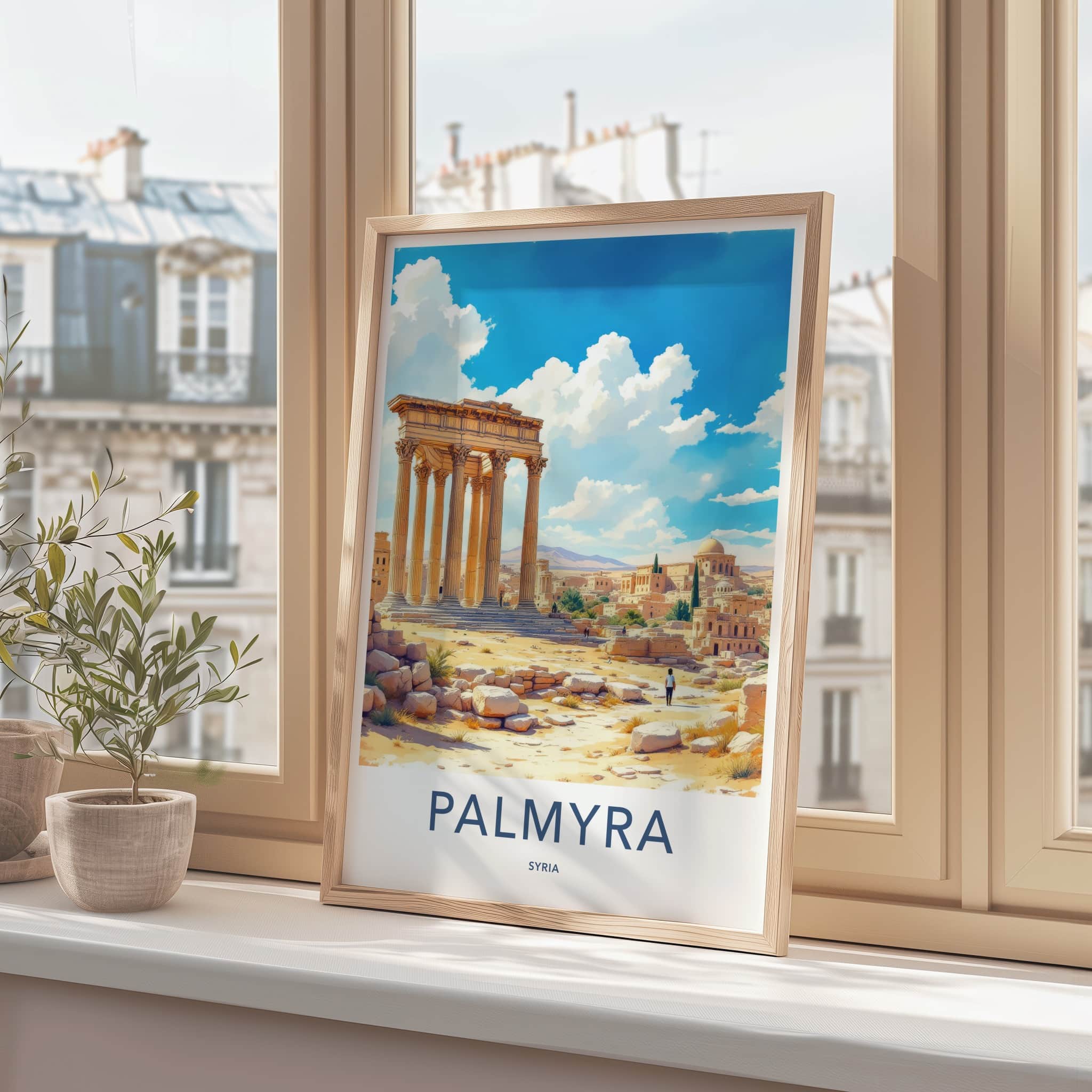 Palmyra Poster - Syria Fine Art - Historic Desert Temple Gallery Art