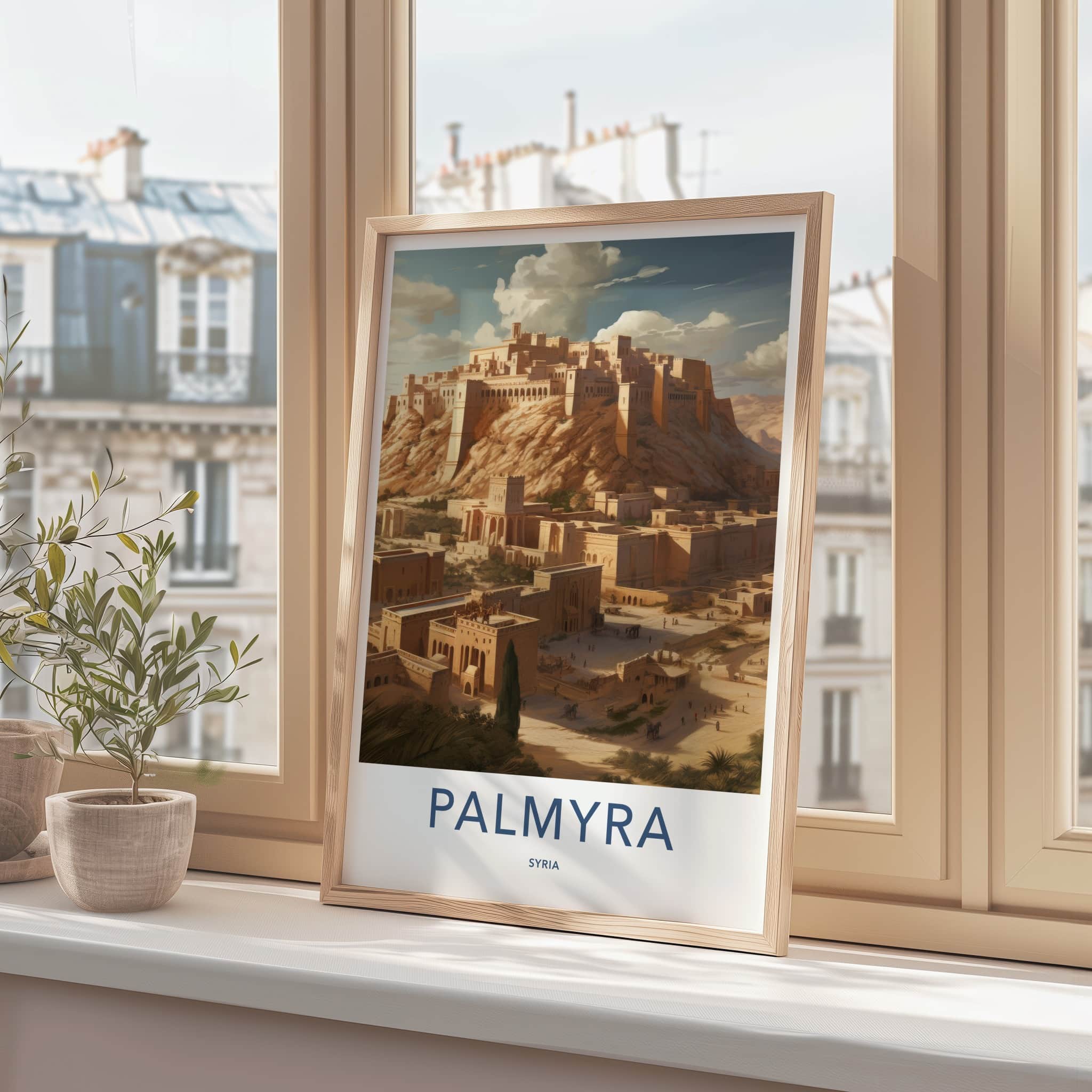 Palmyra Poster - Syria Travel Art - Ancient Desert City Home Decor