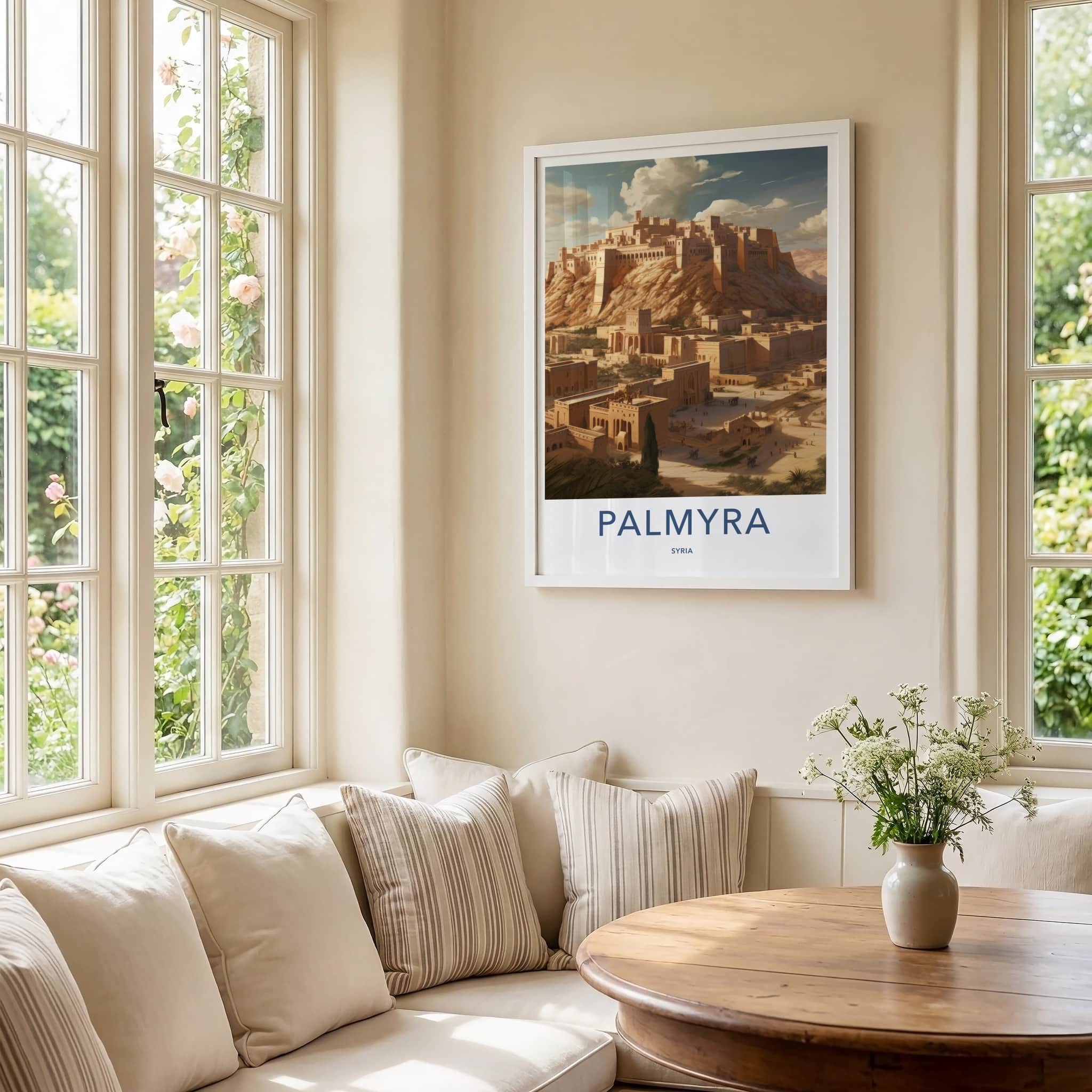 Palmyra Poster - Syria Travel Art - Ancient Desert City Home Decor