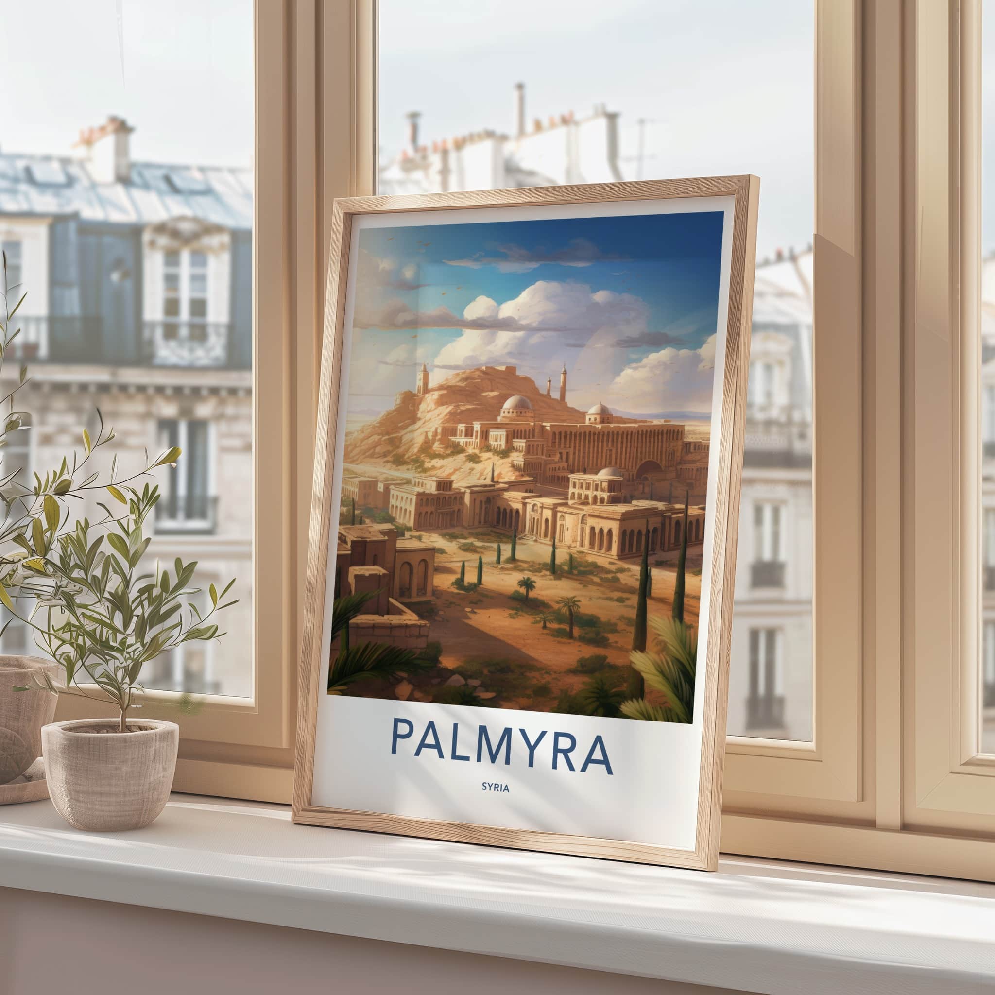 Palmyra Poster - Syria Travel Art - Ancient Desert City Home Decor