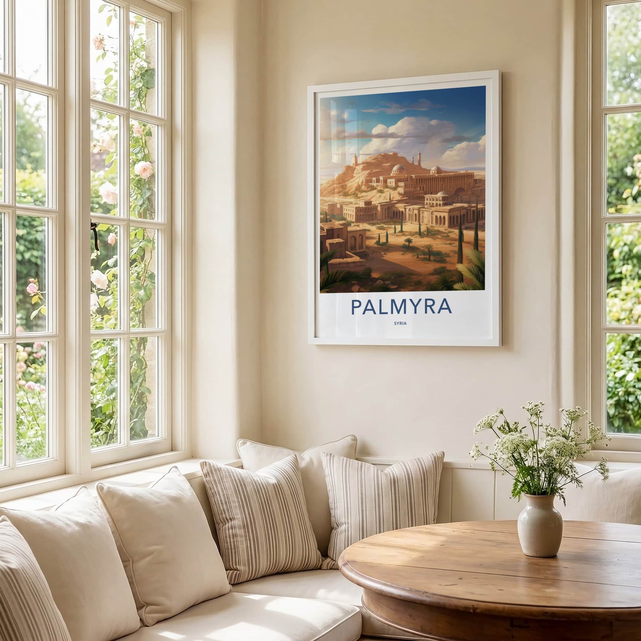Palmyra Poster - Syria Travel Art - Ancient Desert City Home Decor