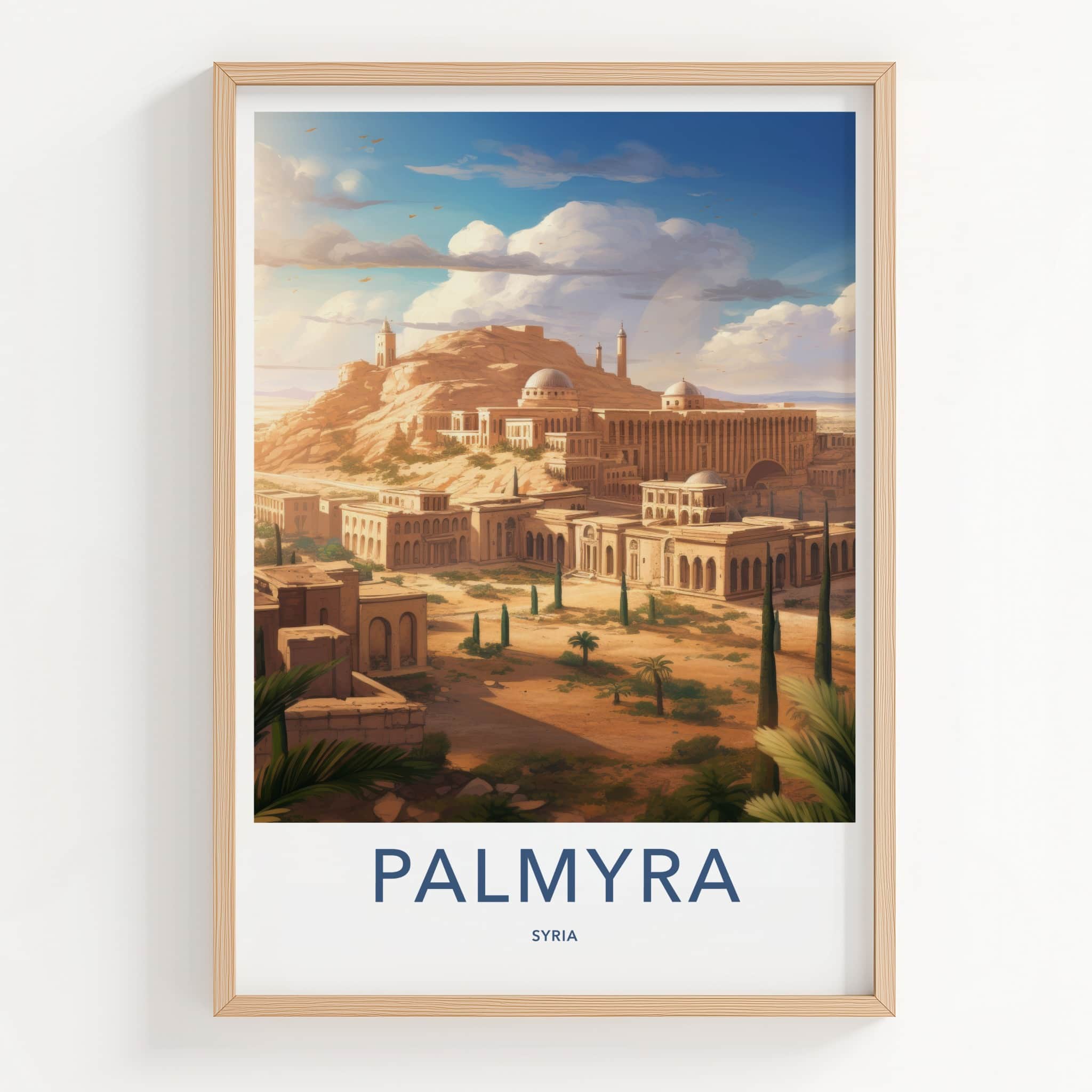 Palmyra Poster - Syria Travel Art - Ancient Desert City Home Decor