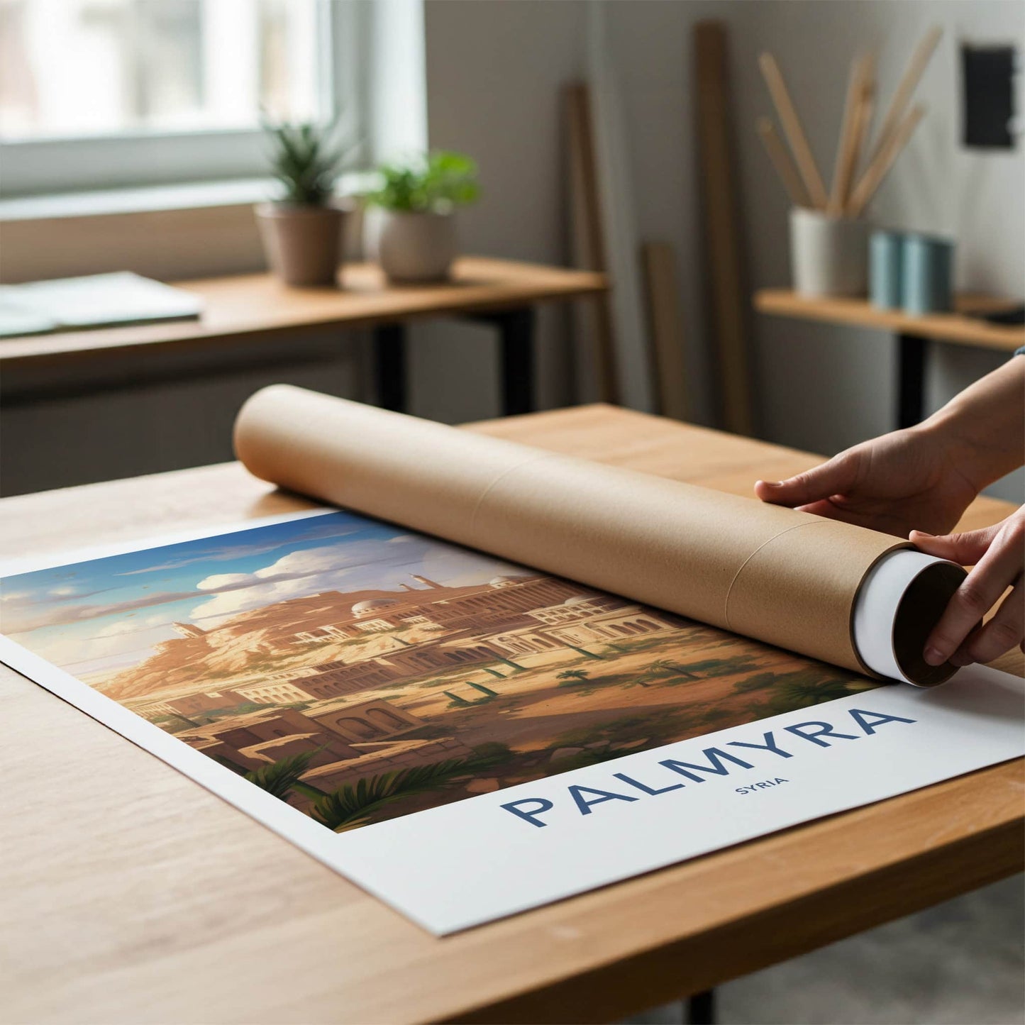 Palmyra Poster - Syria Travel Art - Ancient Desert City Home Decor