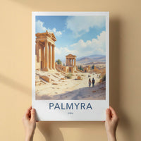 Palmyra Poster - Syria Travel Art - Ancient Desert Ruins Home Decor