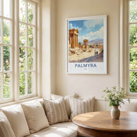 Palmyra Poster - Syria Travel Art - Ancient Desert Ruins Home Decor