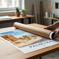 Palmyra Poster - Syria Travel Art - Ancient Desert Ruins Home Decor