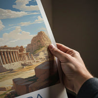 Palmyra Poster - Syria Travel Art - Ancient Desert Temple Home Decor