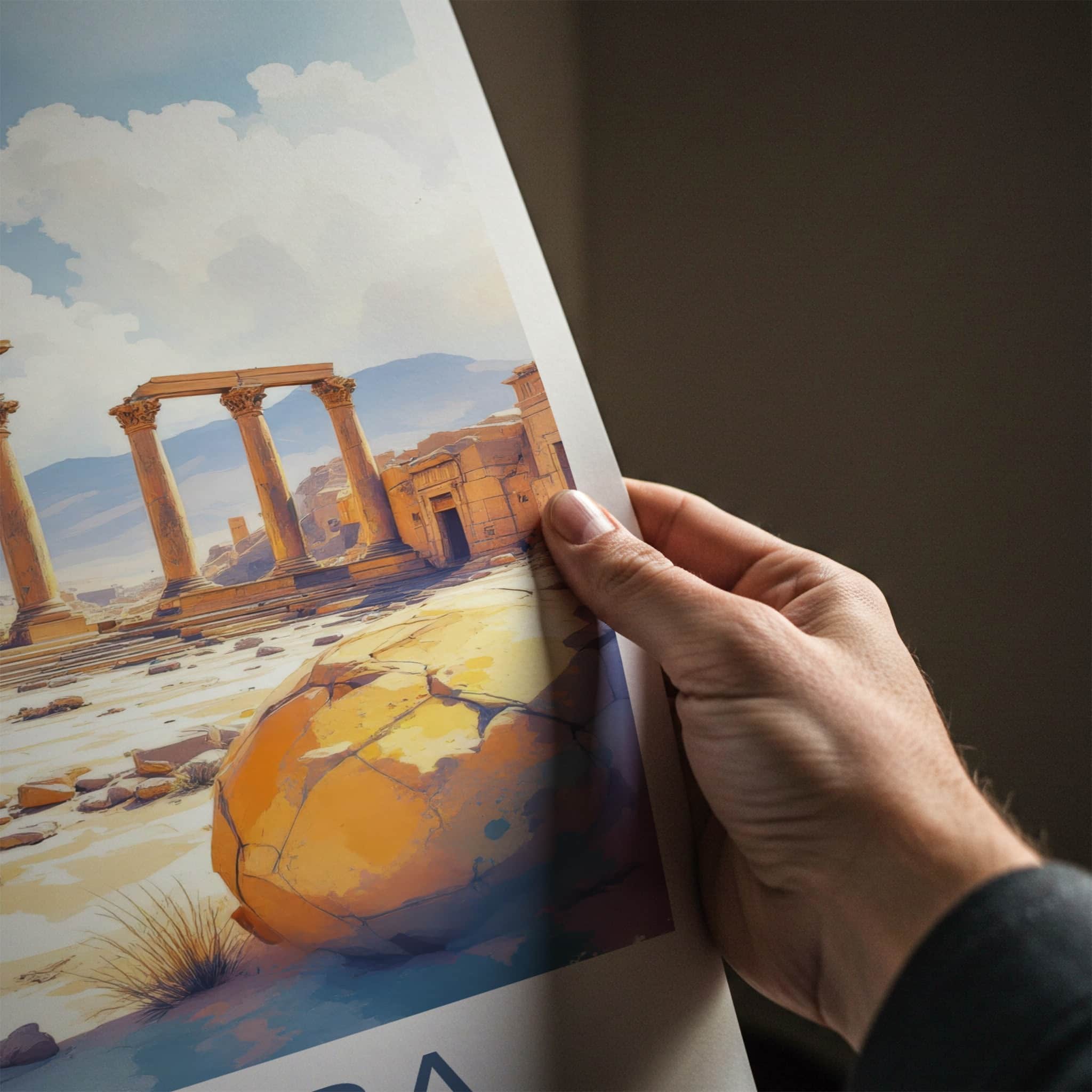 Palmyra Poster - Syria Travel Art - Ancient Roman Columns Home Decor