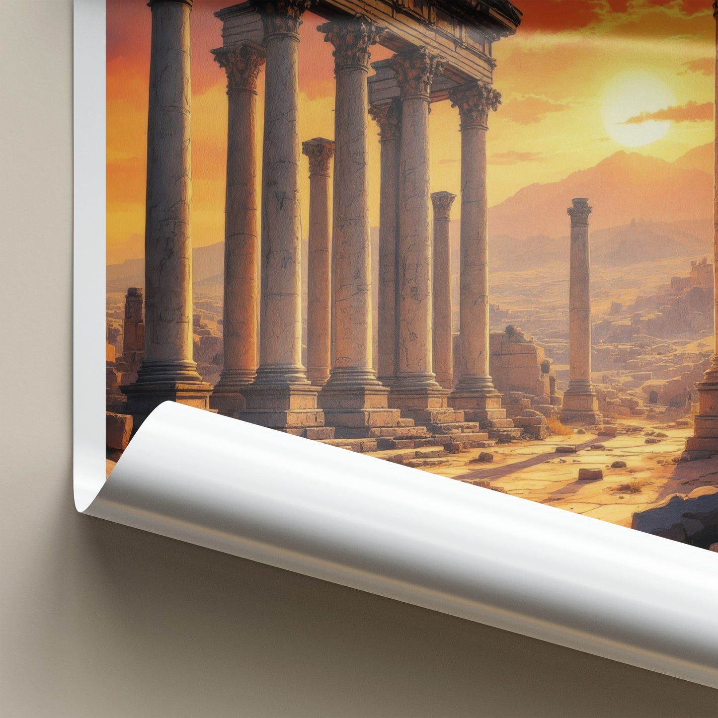 Palmyra Poster - Syria Travel Art - Ancient Roman Ruins Home Decor