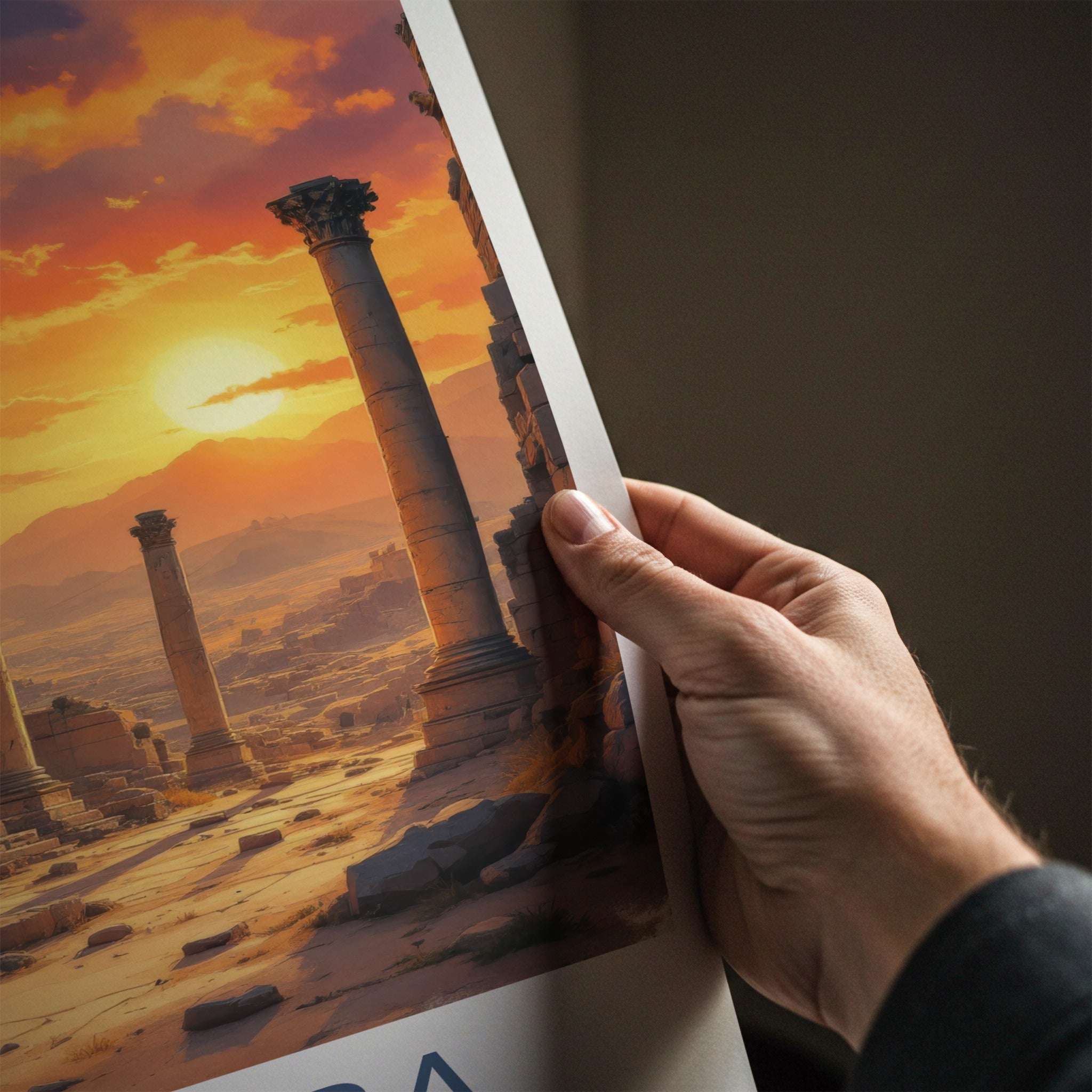 Palmyra Poster - Syria Travel Art - Ancient Roman Ruins Home Decor