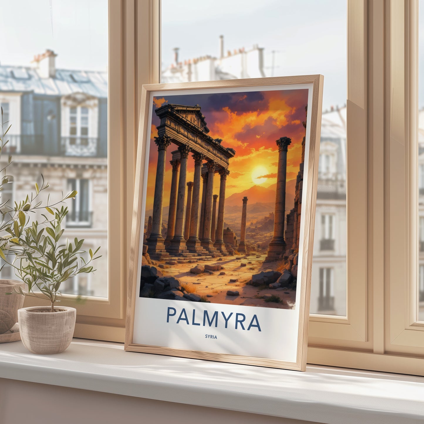 Palmyra Poster - Syria Travel Art - Ancient Roman Ruins Home Decor