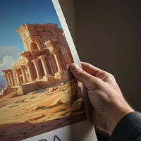 Palmyra Poster - Syria Travel Art - Ancient Ruin Columns Home Decor