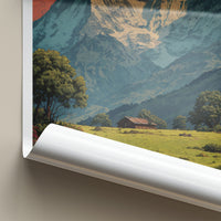 Panchchuli Poster - India Snow Capped Peaks Travel Art