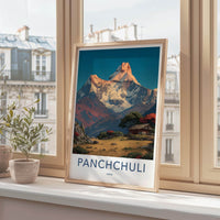 Panchchuli Poster - India Wall Art - Uttarakhand Mountain Home Gift