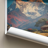 Panchchuli Poster - India Wall Art - Uttarakhand Mountain Home Gift