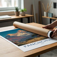 Panchchuli Poster - India Wall Art - Uttarakhand Mountain Home Gift