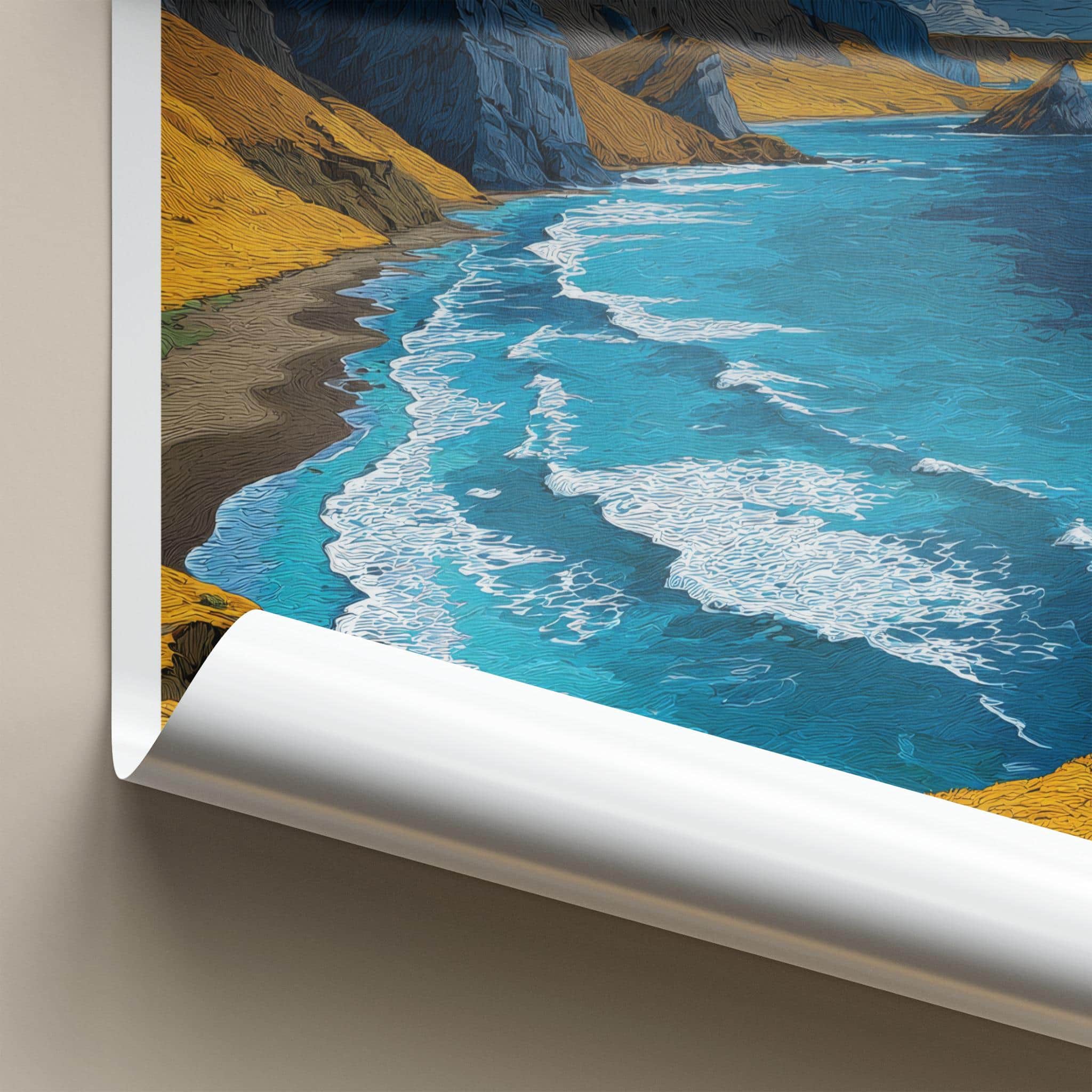 Paracas Poster - Peru Framed Print - Rugged Coastal Scenery Gallery Art