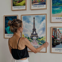 Paris Poster - France Travel Print - Grand Eiffel Tower Home Decor