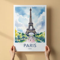 Paris Poster - France Travel Print - Grand Eiffel Tower Home Decor