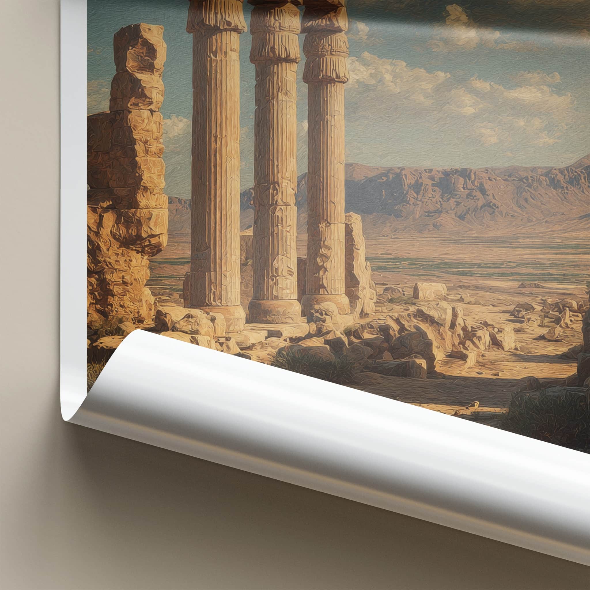 Parsa Poster - Iran Art Print - Ancient Stone Columns Lounge Decor