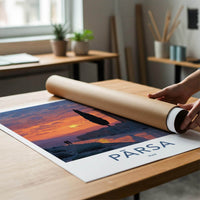 Parsa Poster - Iran Framed Print - Ancient Ruins Sunset Lounge Decor